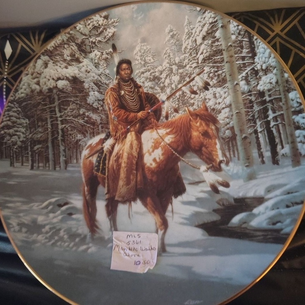 Hamilton Collection Mystic Warriors‎ Man Who Walks Alone Plate Chuck Ren 1992